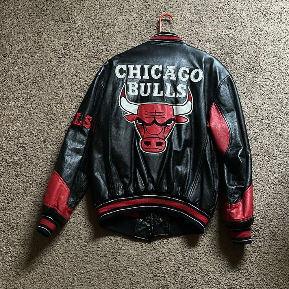G-lll & Carl Banks NBA Bulls Leather Jacket